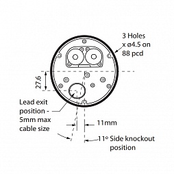 Светодиодный многофункциональный маяк LEDA125-01 (24V DC)